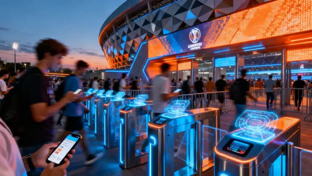 Contactless Tech for Sports Events: 30% Faster Entry by 2026