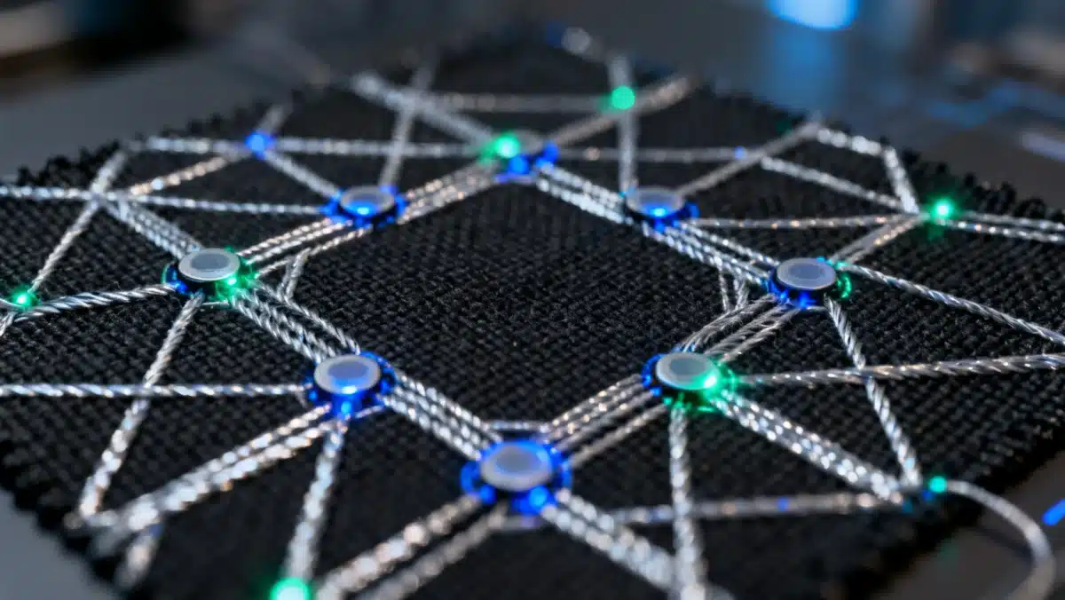 Smart fabric with embedded sensors for enhanced athletic monitoring