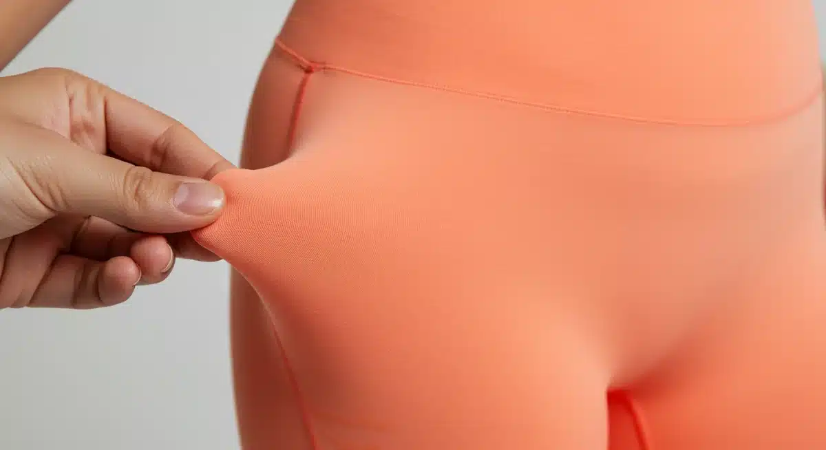 Close-up of Shein 2026 plus size activewear fabric, highlighting seamless design and stretch.