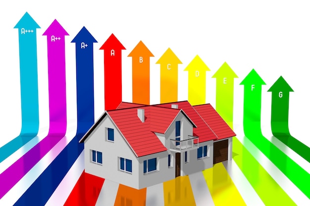 A graph showing diversified investments across different asset classes (stocks, bonds, real estate) with upward trending arrows, symbolizing growth and stability. The graph is displayed on a tablet held by a person in a business setting.