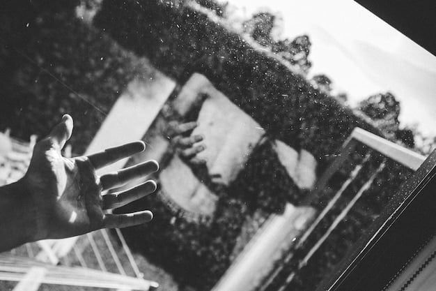 A black and white photo representing old memories, with a blurred effect.