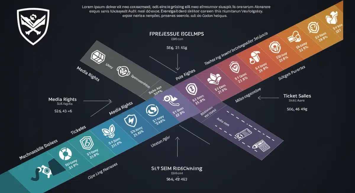 Infographic showing esports tournament revenue streams
