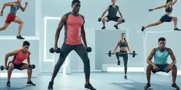 Athletes in modern fitness wear balancing breathability and compression