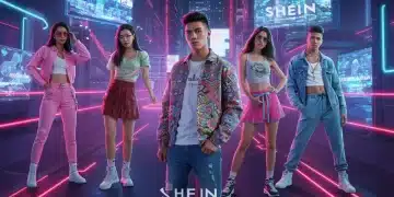 Shein new collection launch vibrant digital rendering