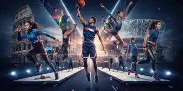 Athletes showcasing innovative sportswear from 2026 fashion collaborations, blending performance and style.