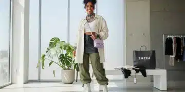 Stylish woman showcasing versatile outfit from Shein haul